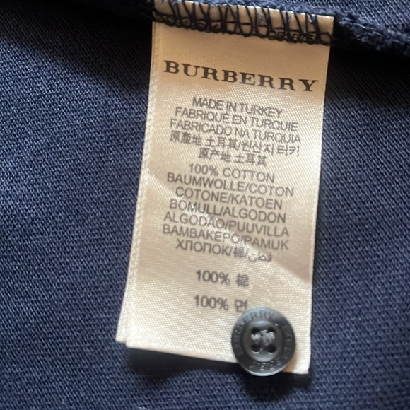 Burberry Brit Classic Navy Polo Size L - Picture 6 of 8